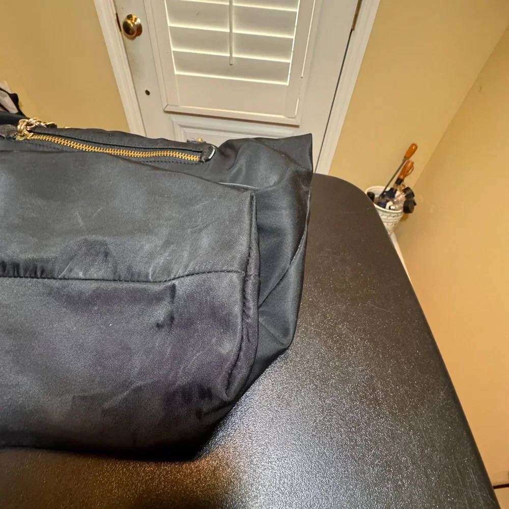 Juicy Couture black nylon shoulder bag